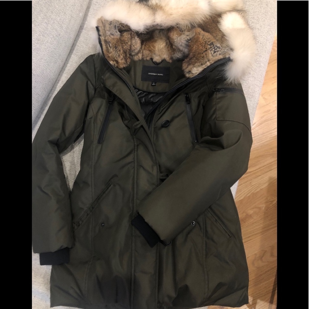 Luxury fur Andrew Marc Winter Parka